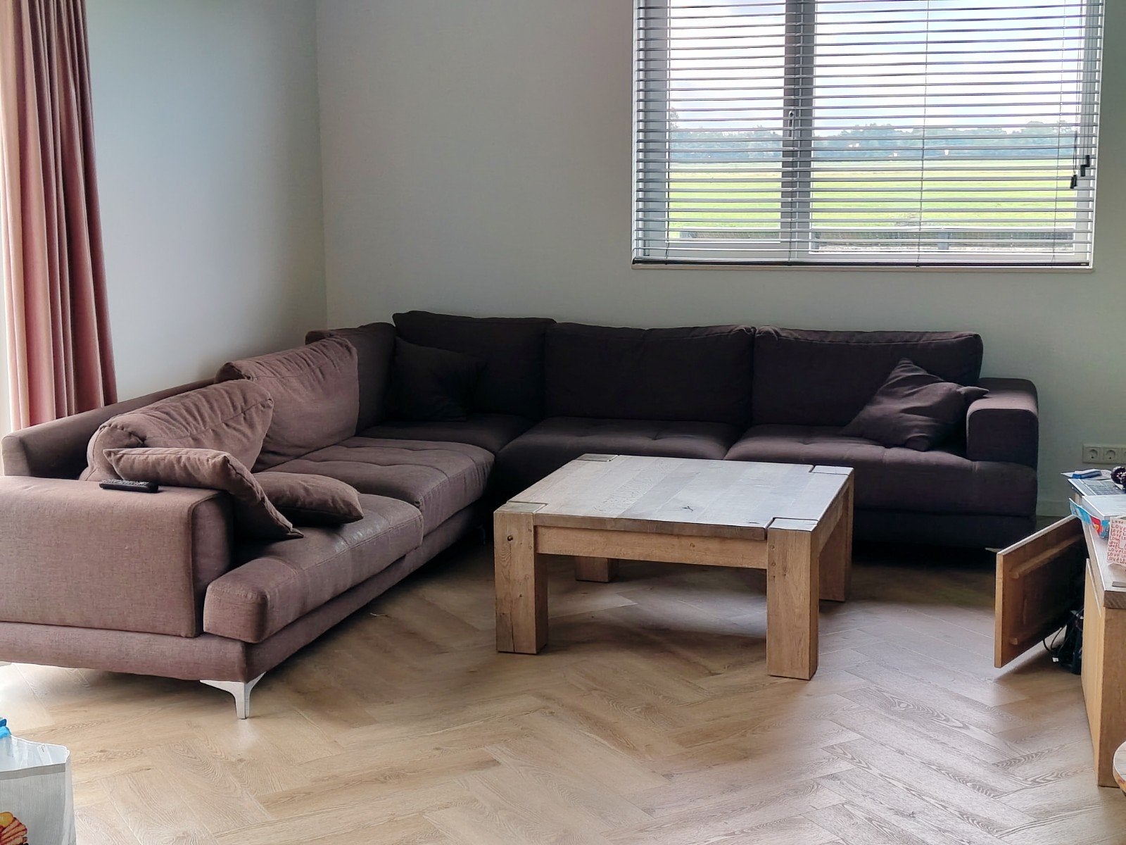 Ruime hoekbank 3x3m, Ophalen, Gebruikt, Hoekbank, 300 cm of meer