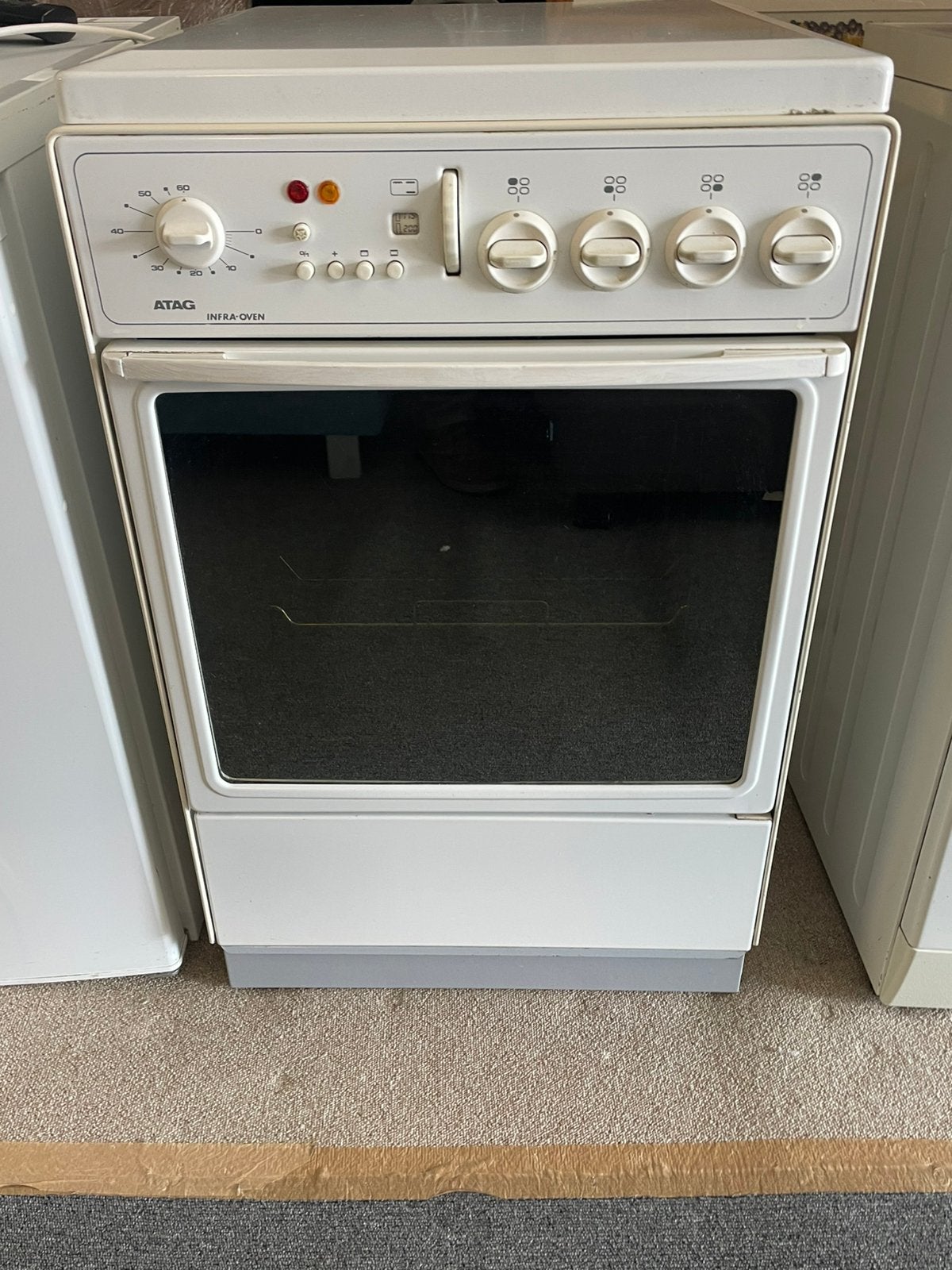 Goed werkend ATAG Infra-Oven gasfornuis, Minder dan 85 cm, Warmhoudplaat, 60 cm of meer, ?
