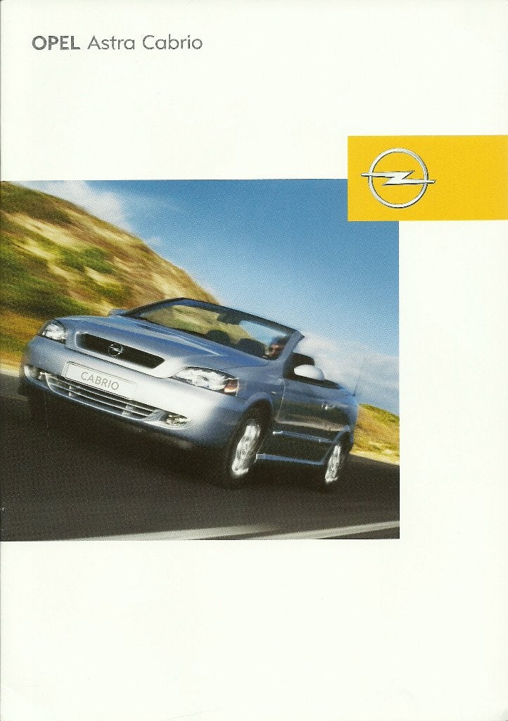 Opel Astra cabriolet folder, Ophalen of Verzenden, Gelezen, Opel