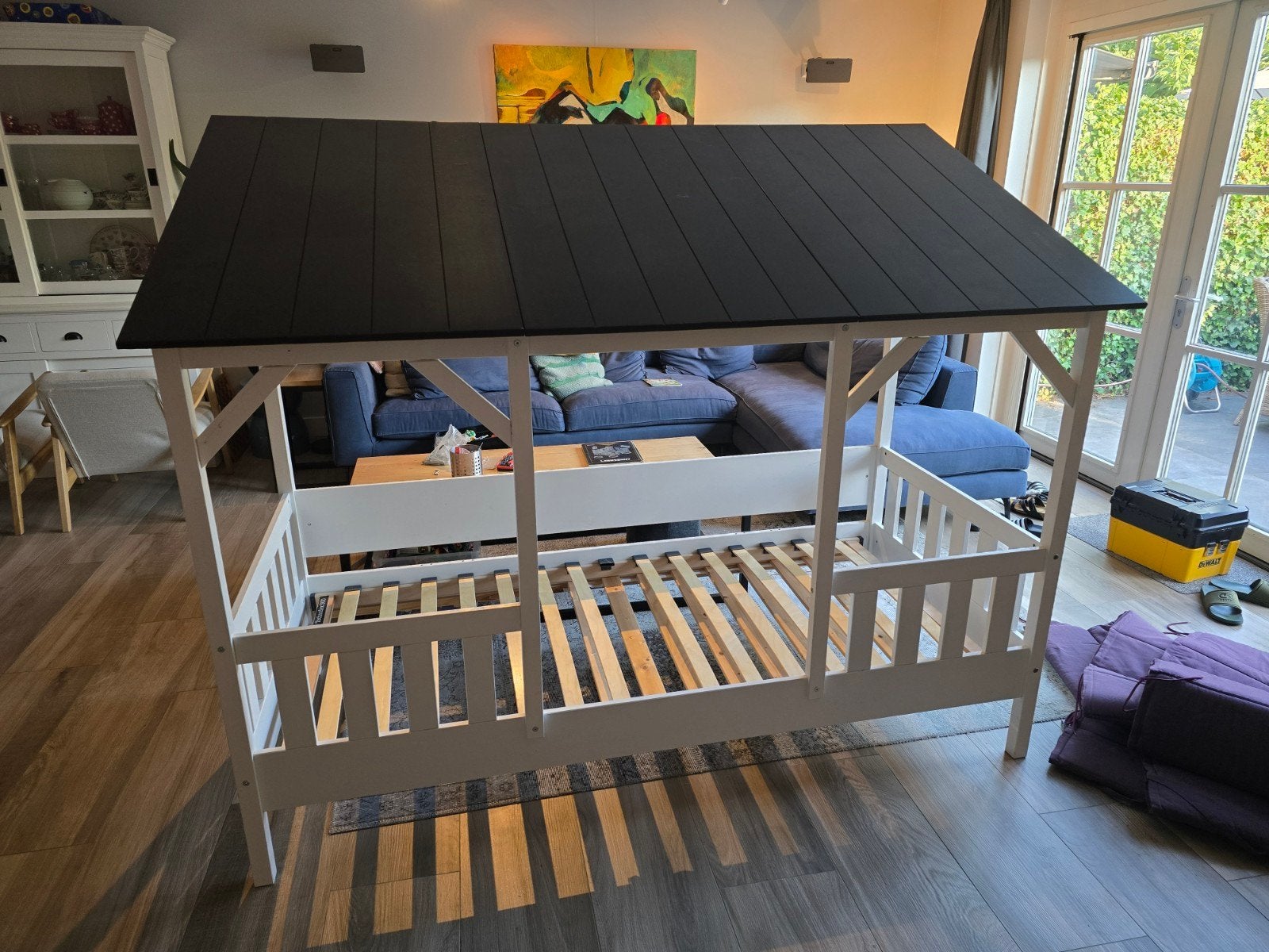 Vipack bedhuisje zeer netjes 90x200 incl lattenbodem, Eenpersoons, Ophalen of Verzenden, Zo goed als nieuw, 90 cm