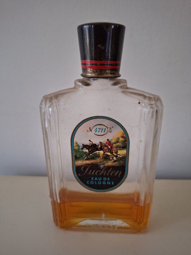 Flesje Juchten 4711 Eau de Cologne, Antiek en Kunst, Ophalen of Verzenden