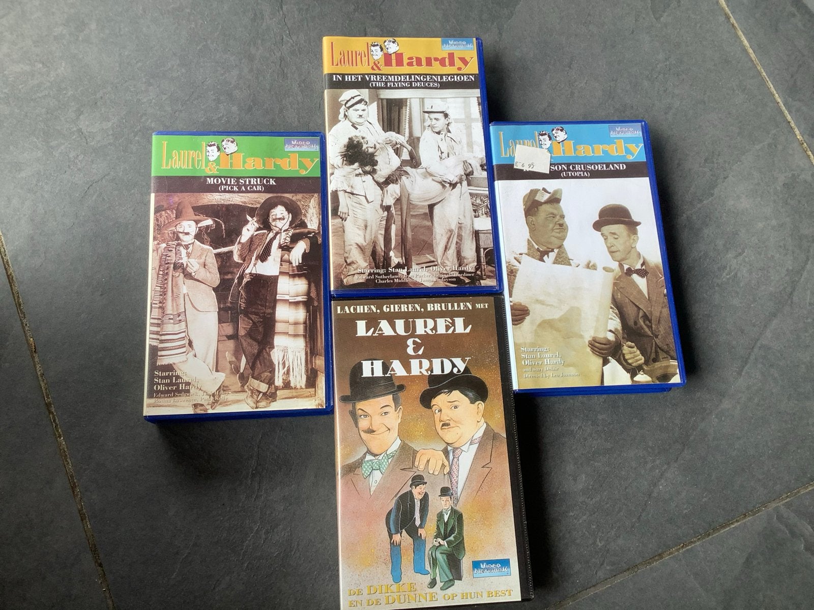 Videobanden collectie: Asterix, De Gendarme, Laurel & Hardy, Alle leeftijden, Ophalen of Verzenden, Gebruikt, Komedie