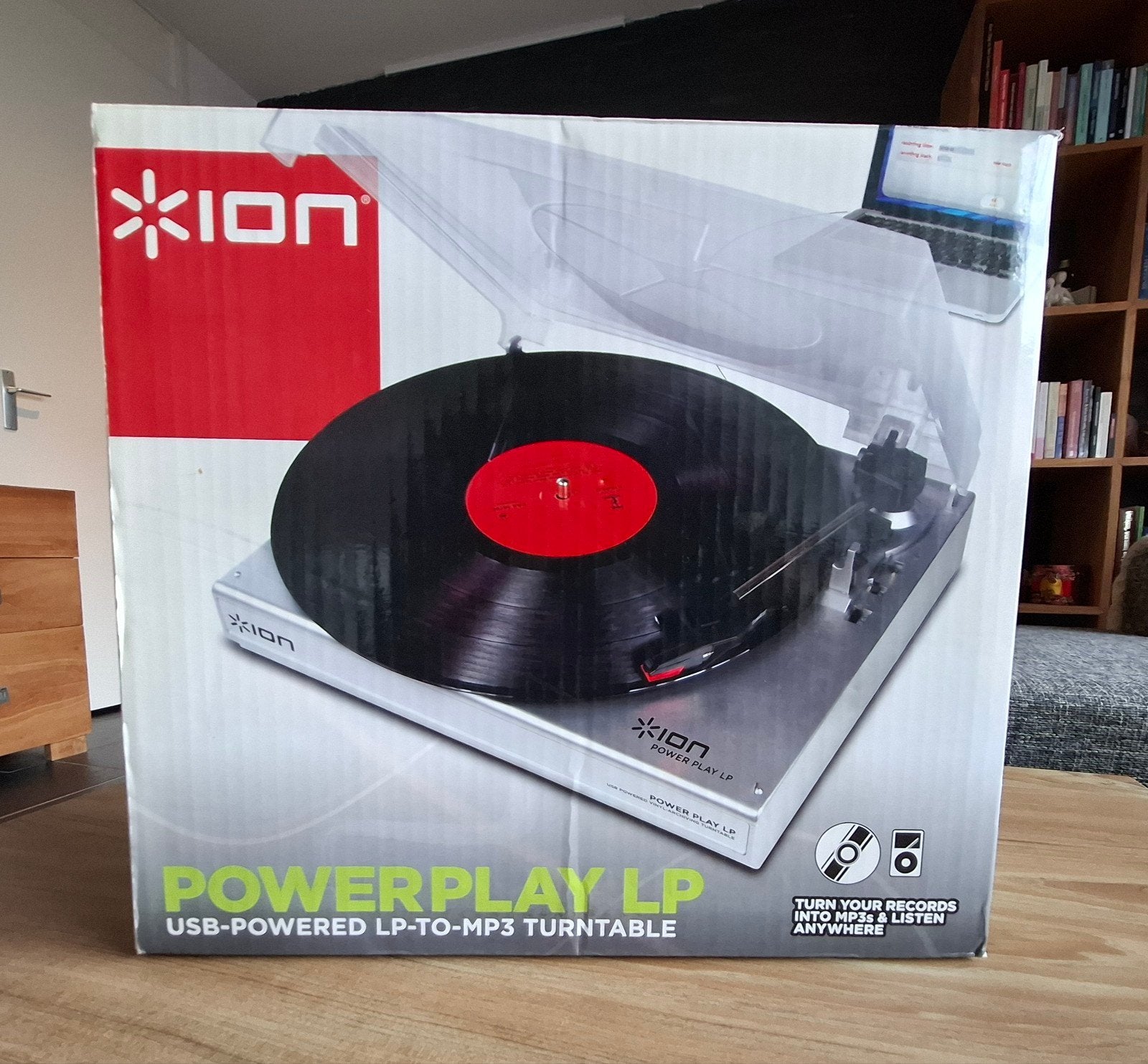 ION Power Play LP USB Platenspeler - Nieuw in doos, Overige merken, Nieuw, Ophalen of Verzenden, USB-aansluiting