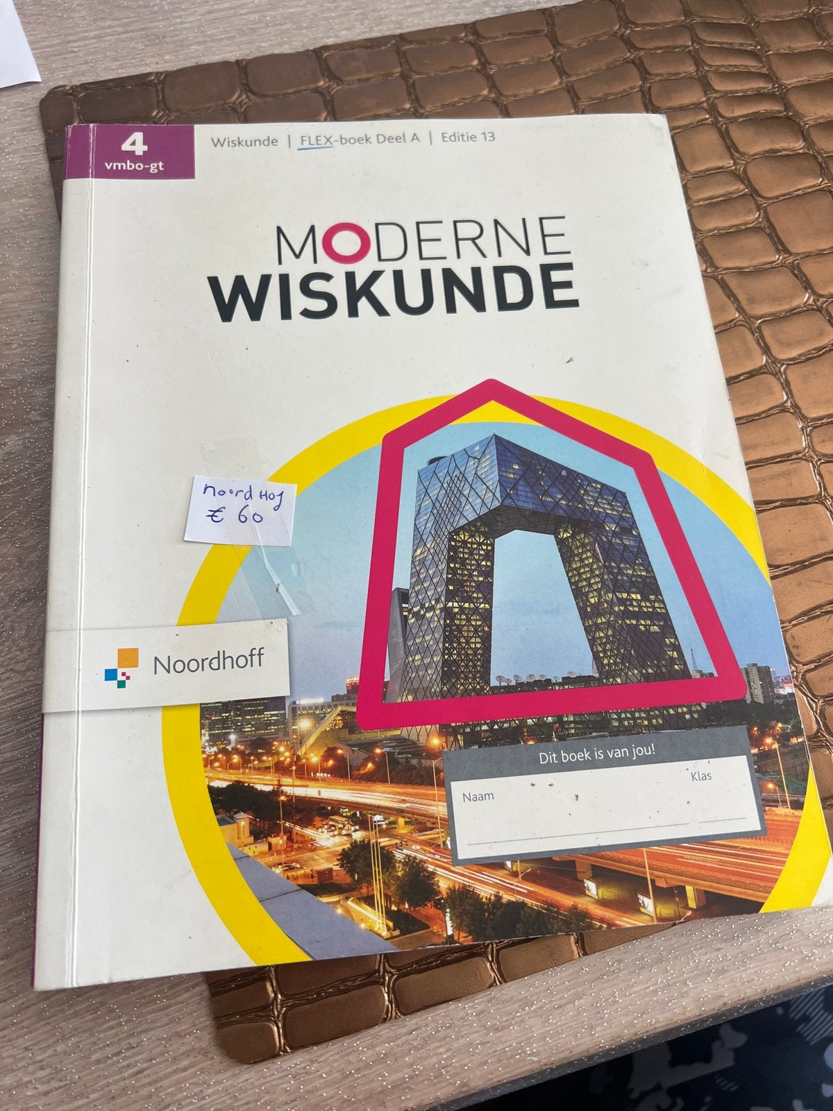 Moderne Wiskunde FLEX-boek Deel A vmbo-gt editie 13, Ophalen, Zo goed als nieuw, VMBO, Wiskunde A