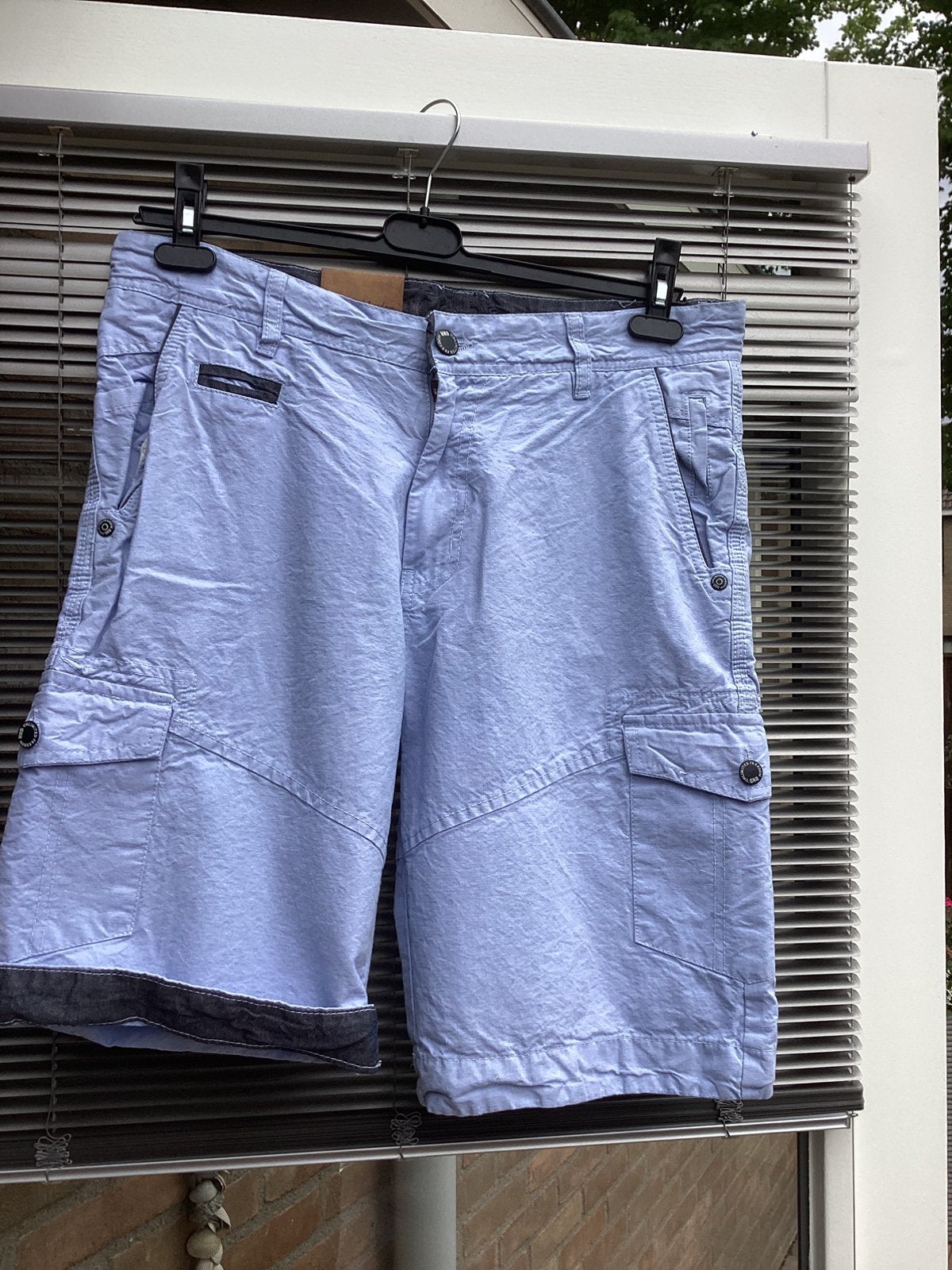 DNR korte broek licht blauw, Ophalen of Verzenden, Nieuw, Maat 48/50 (M), Blauw