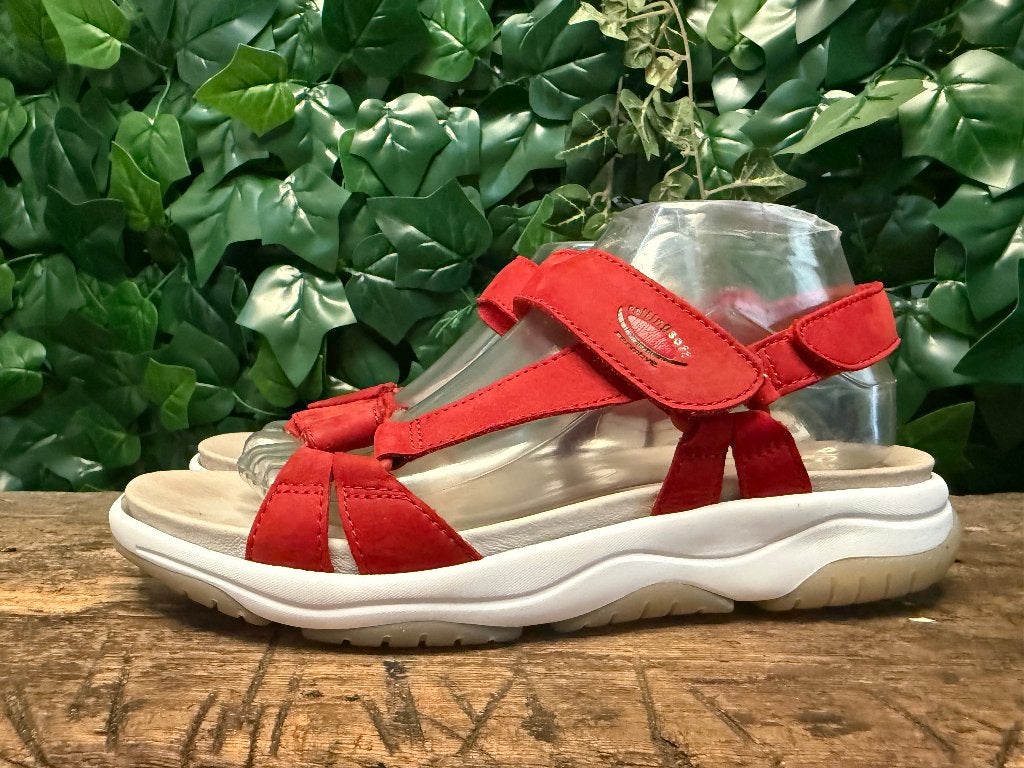 Bijna Nieuwe sandalen  Gabor rolling soft maat 40,5(maat 7), Kleding | Dames, Schoenen, Gabor, Zo goed als nieuw, Rood, Gabor