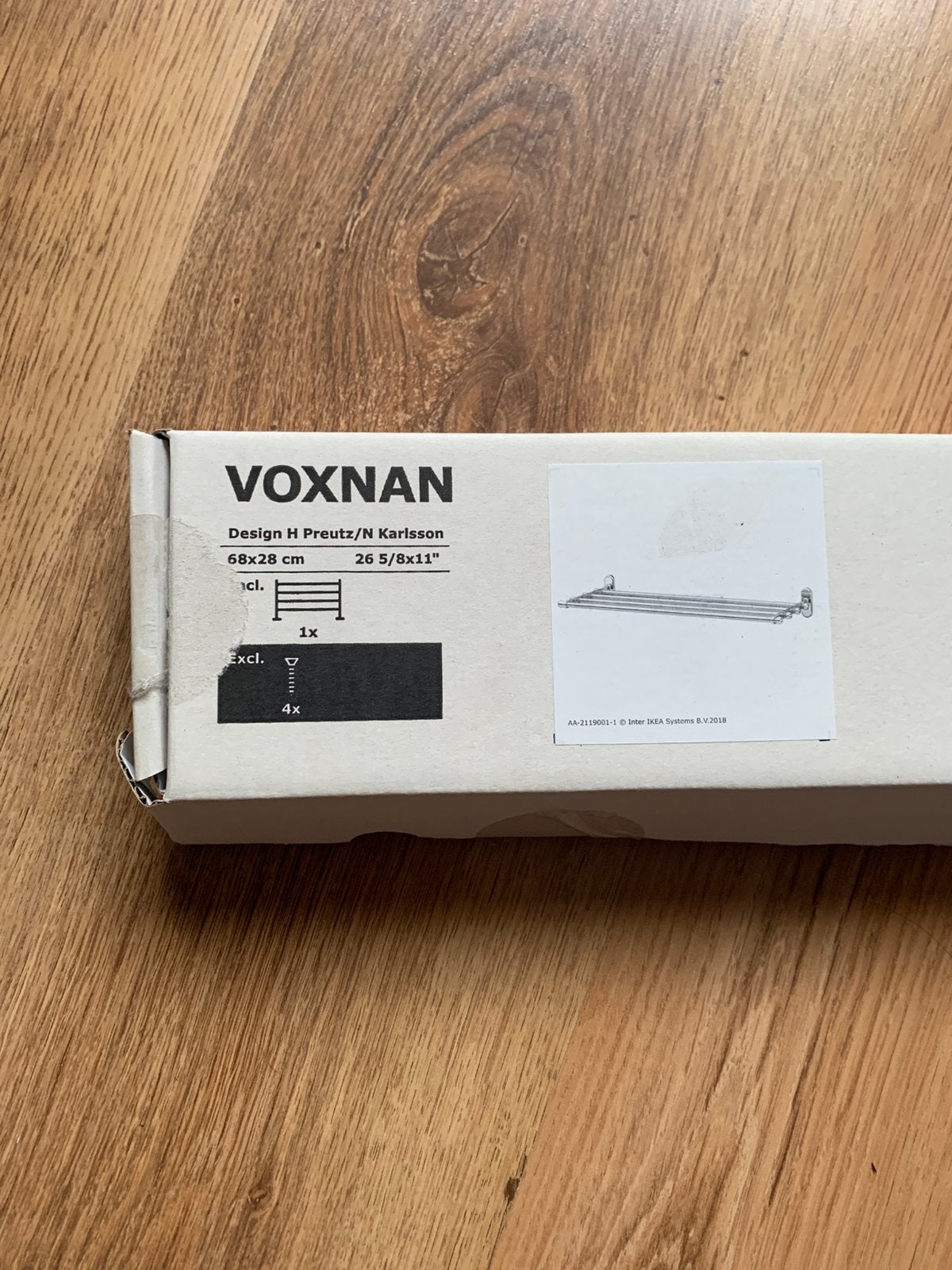 Nieuw in doos - Ikea Voxnan handdoekenrekje, IKEA, Handdoekenrek, Nieuw, Ophalen of Verzenden