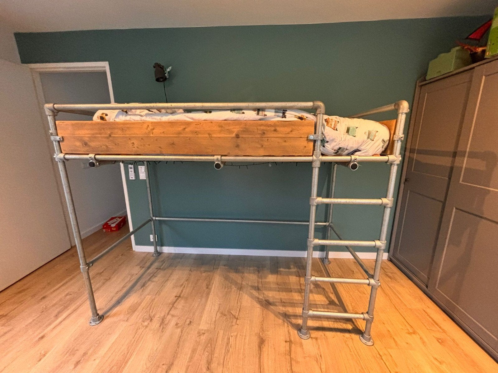 Halfhoogslaper van Houtart, Ophalen, Hoogslaper, Eenpersoons, Minder dan 160 cm