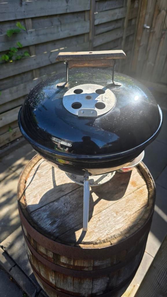 Weber Smokey Joe "met houten handvat!", Tuin en Terras, Houtskoolbarbecues, Ophalen, Gebruikt, Weber