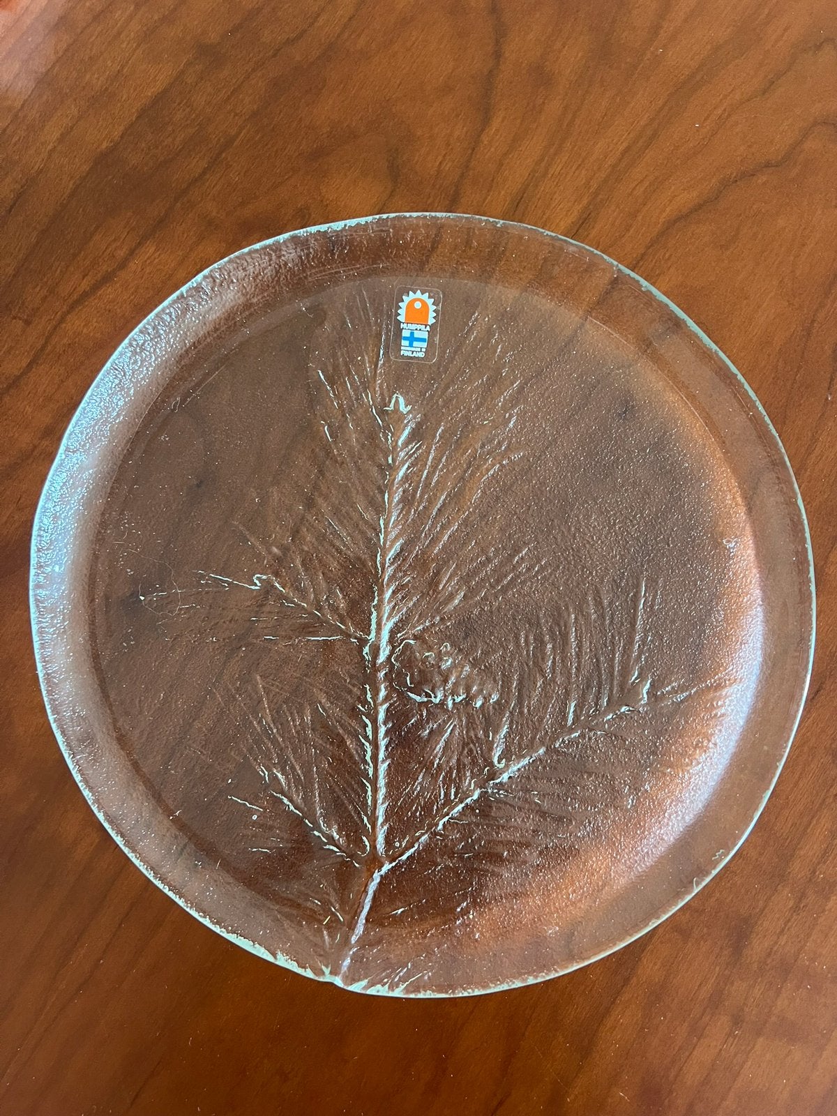 Serveerschaal Pinus glasfabriek Humppila, Antiek en Kunst, Ophalen