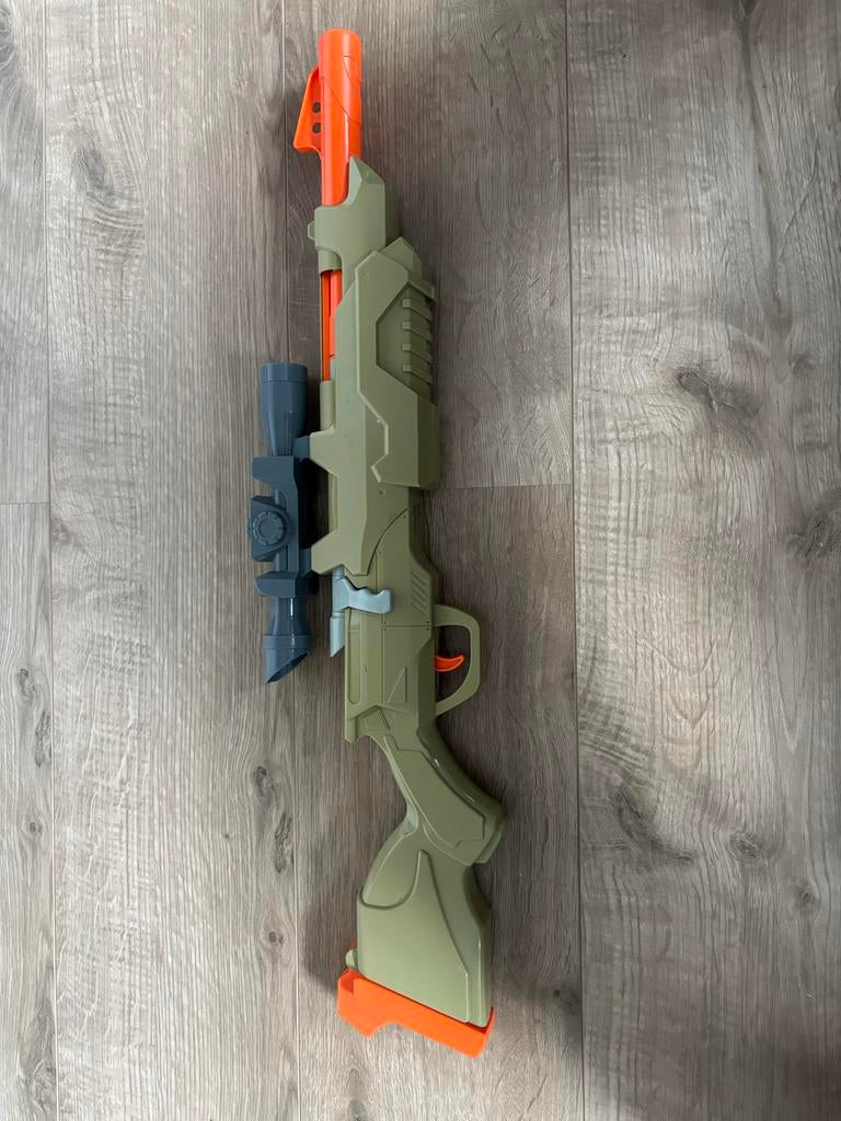 Nerf Sniper met Afneembare Scoop en Magazijn, Ophalen, Gebruikt, Jongen of Meisje
