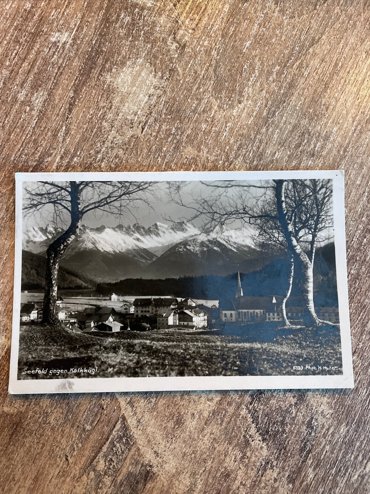 Oude ansichtkaart Seefeld tegen Kalkking, Oostenrijk, Ophalen of Verzenden, 1920 tot 1940, Gelopen, Oostenrijk