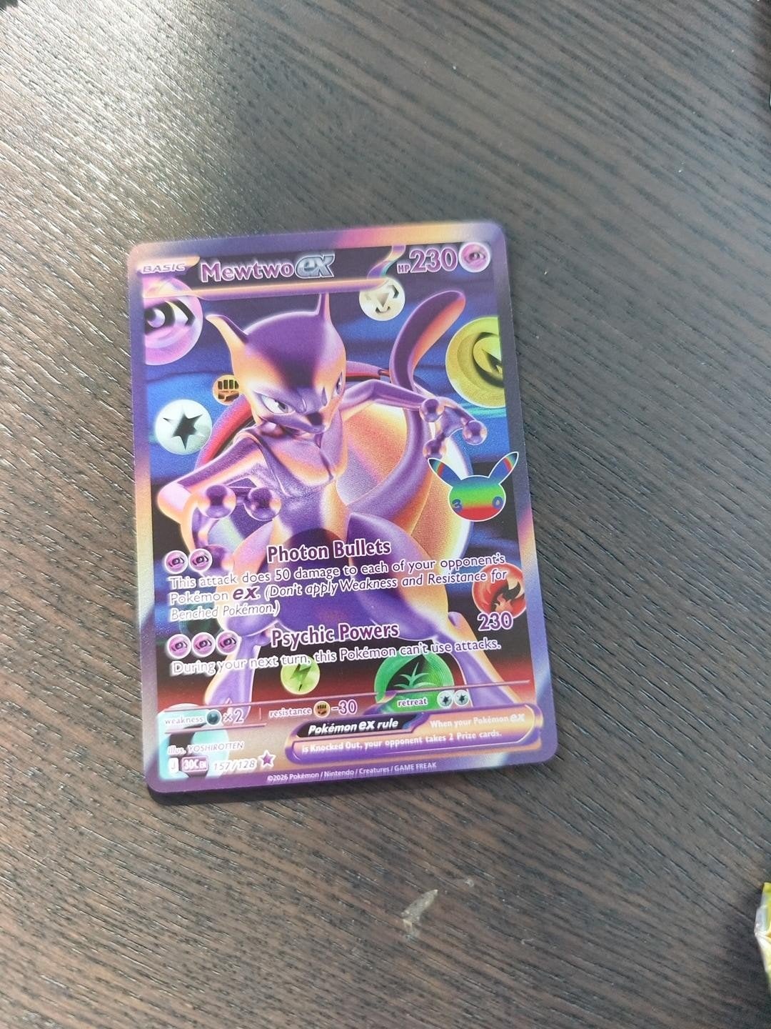 Mewtwo EX Pokémon Kaart - Full Art Holo (157/120), Hobby en Vrije tijd, Ophalen, Nieuw