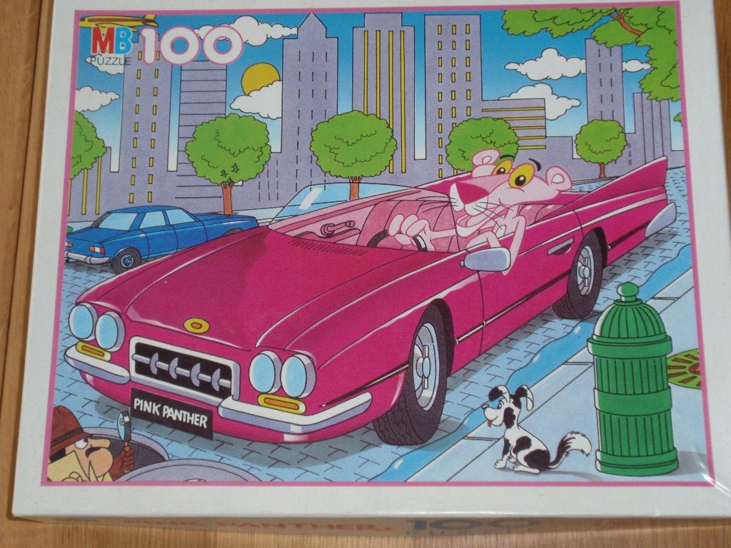 puzzel, pink panther, Ophalen of Verzenden, Meer dan 50 stukjes, Zo goed als nieuw, 6 jaar of ouder