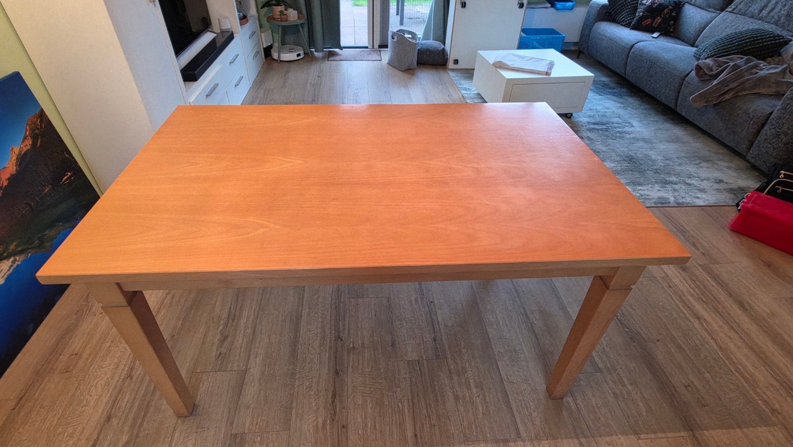 gratis beuken eettafel, Ophalen, Gebruikt, Rechthoekig, 50 tot 100 cm