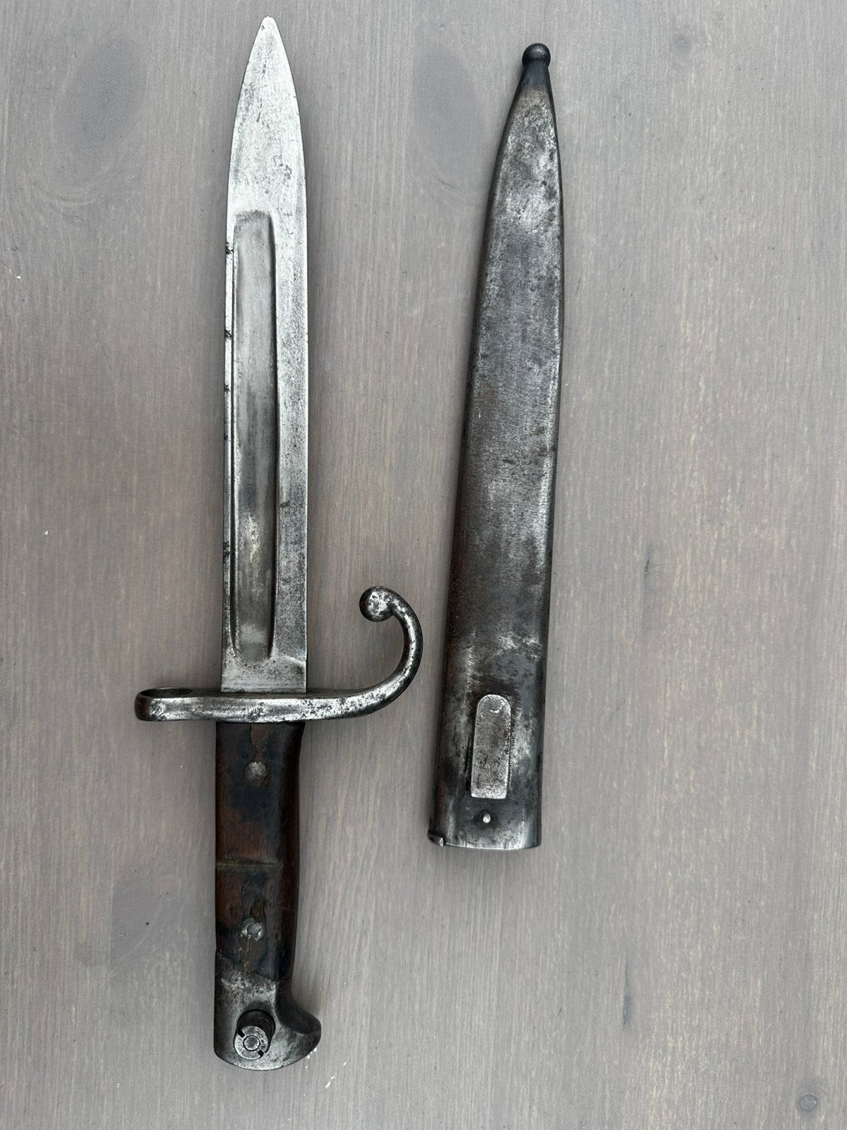 Mexicaans model 1899 bajonet infanterie & genie, Verzamelen, Ophalen of Verzenden, Landmacht, Mes of Dolk