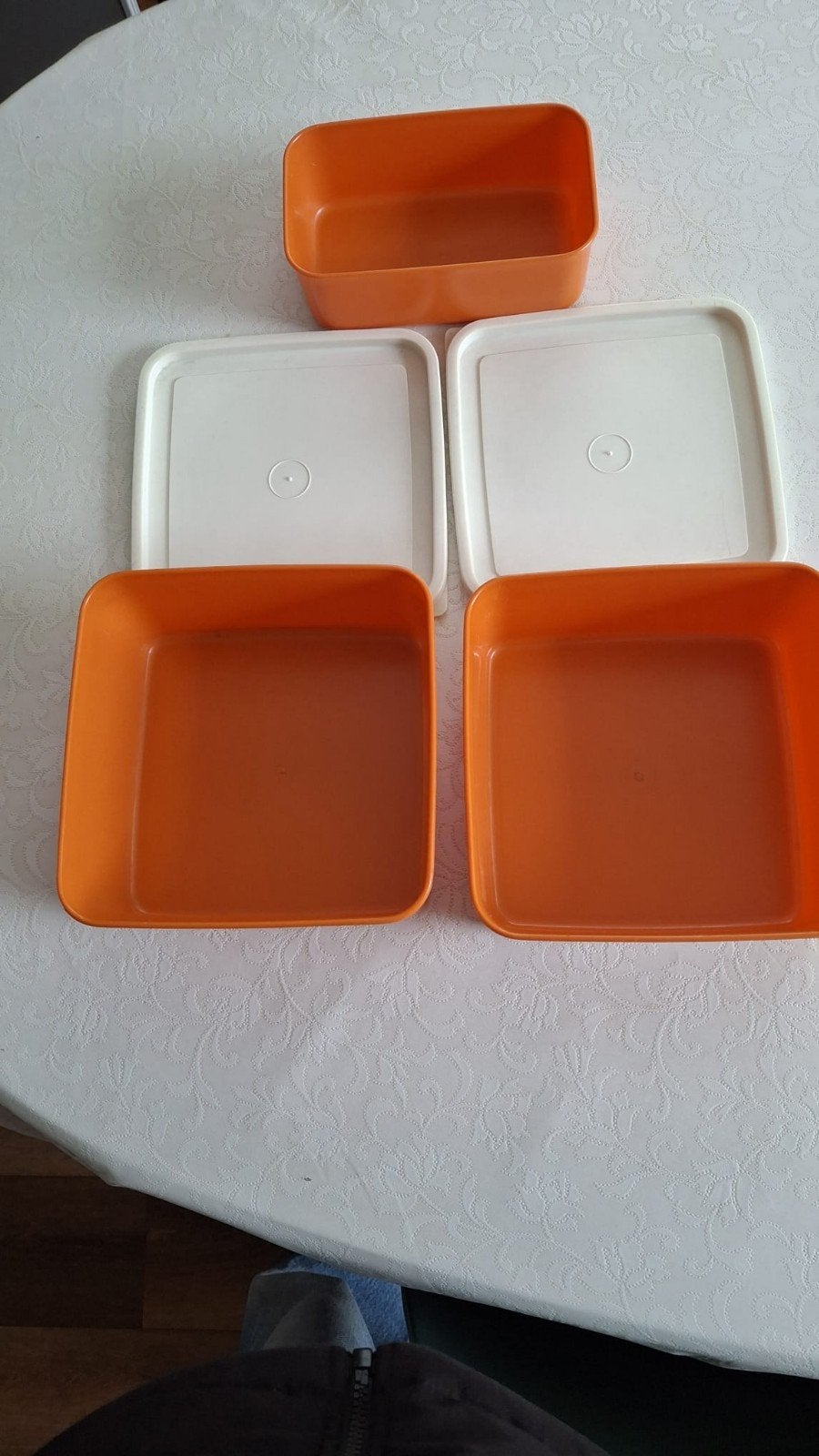 3 vintage oranje opbergbakken curver. Samen 8 euro, Ophalen of Verzenden, Oranje