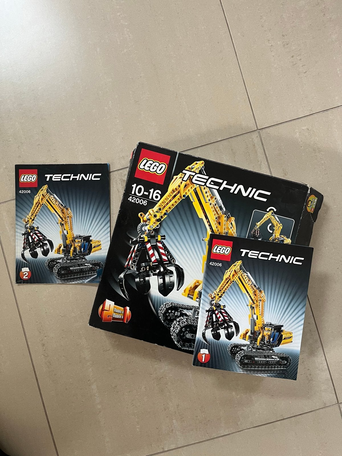Lego Technic 42006 Graafmachine met grijper, Kinderen en Baby's, Speelgoed | Duplo en Lego, Lego, Ophalen of Verzenden, Zo goed als nieuw