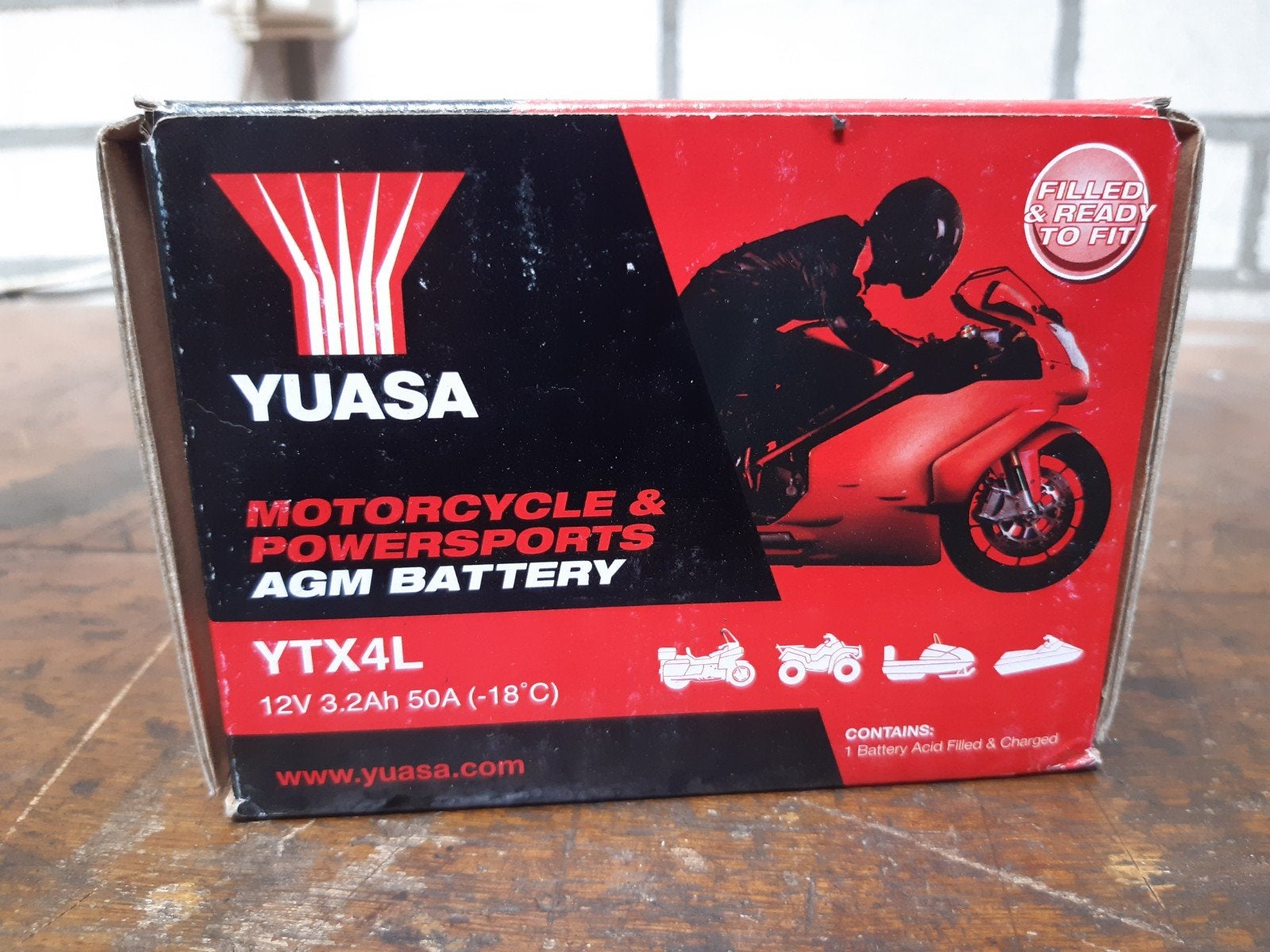 AGM BATTERY YUASA 12V 3.2ah 50A Nieuw, Ophalen of Verzenden, Nieuw