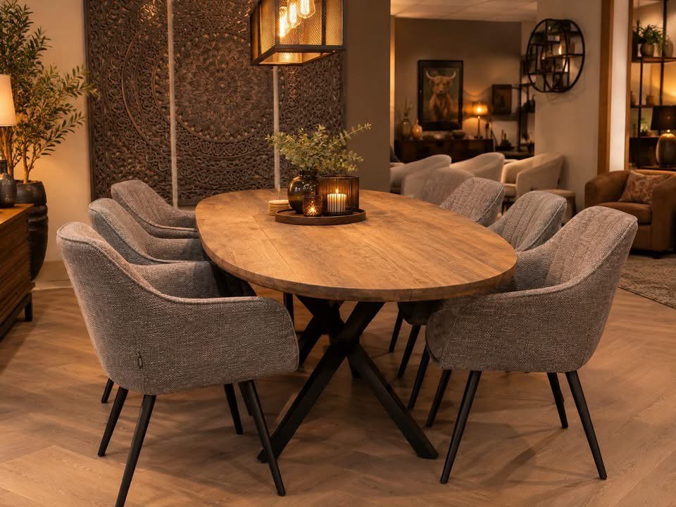 Eetkamerstoelen Petrol [Woudhof Wonen], Ophalen of Verzenden, Nieuw, Overige kleuren, Vijf, Zes of meer stoelen