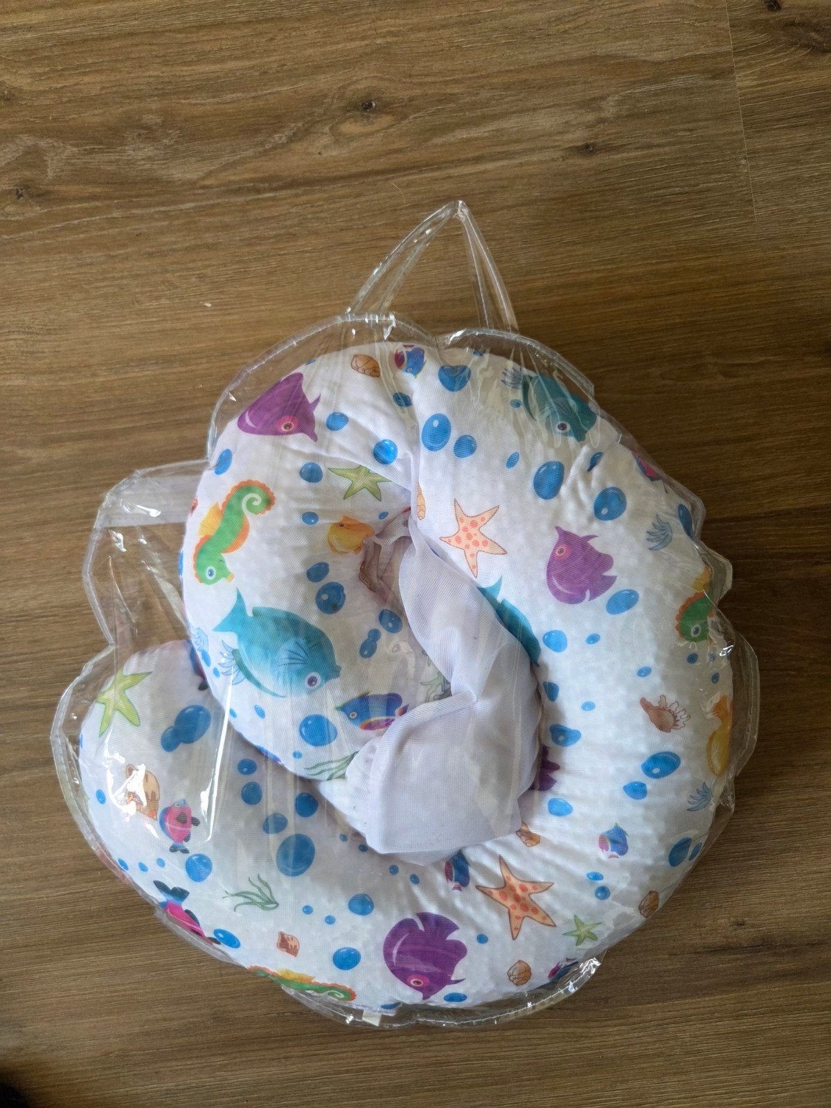 Badkussen  met vrolijke zeedierenprint, Ophalen