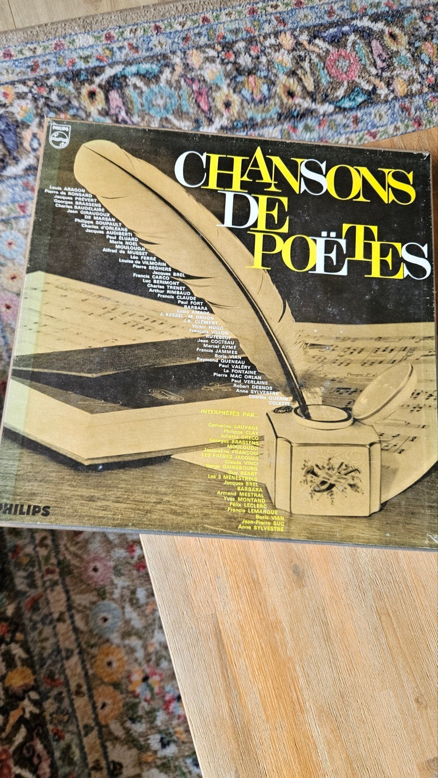 Chansons de Poètes - Vintage Philips Boxset LP, Boxset, Gebruikt, Ophalen of Verzenden, 12 inch