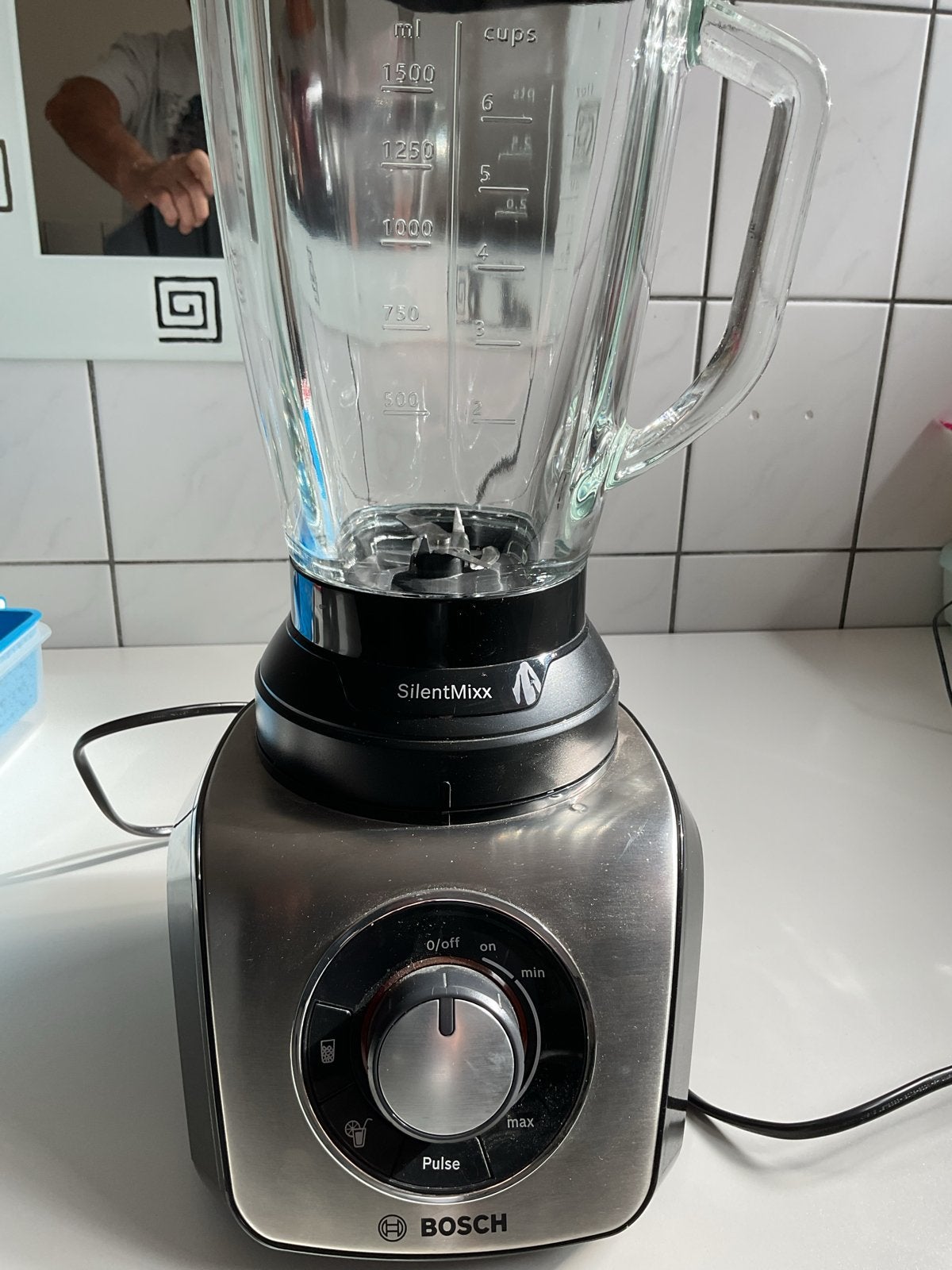 Bosch SilentMixx Blender - Krachtig en Stil, Ophalen of Verzenden, Zo goed als nieuw, Blender