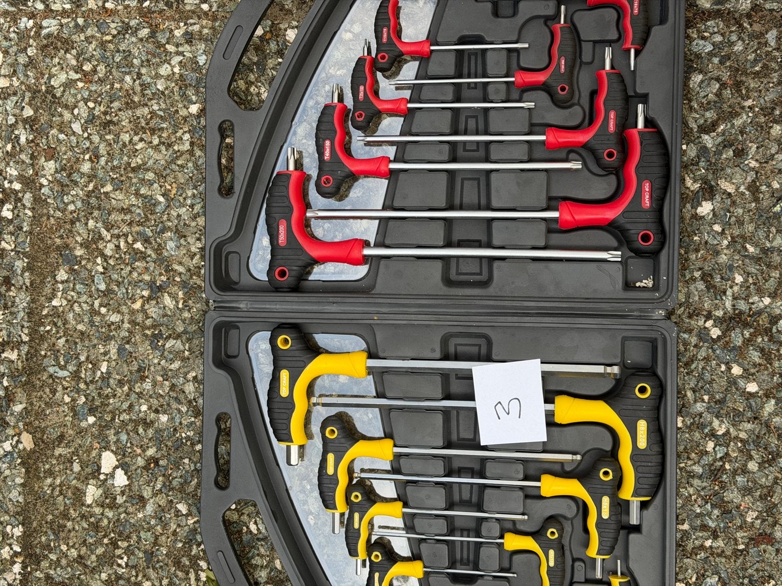 Inbussleutelset en Torx sleutelset met T-handvat, Ophalen, Gebruikt, Inbusset, Overige merken