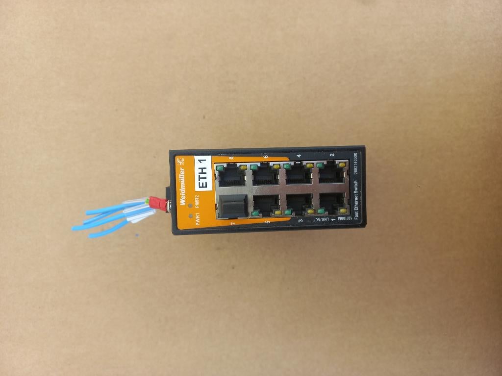 Weidmüller IE-SW-EL08-8TX Industrial Ethernet Switch 8-Port, Ophalen of Verzenden, Zo goed als nieuw