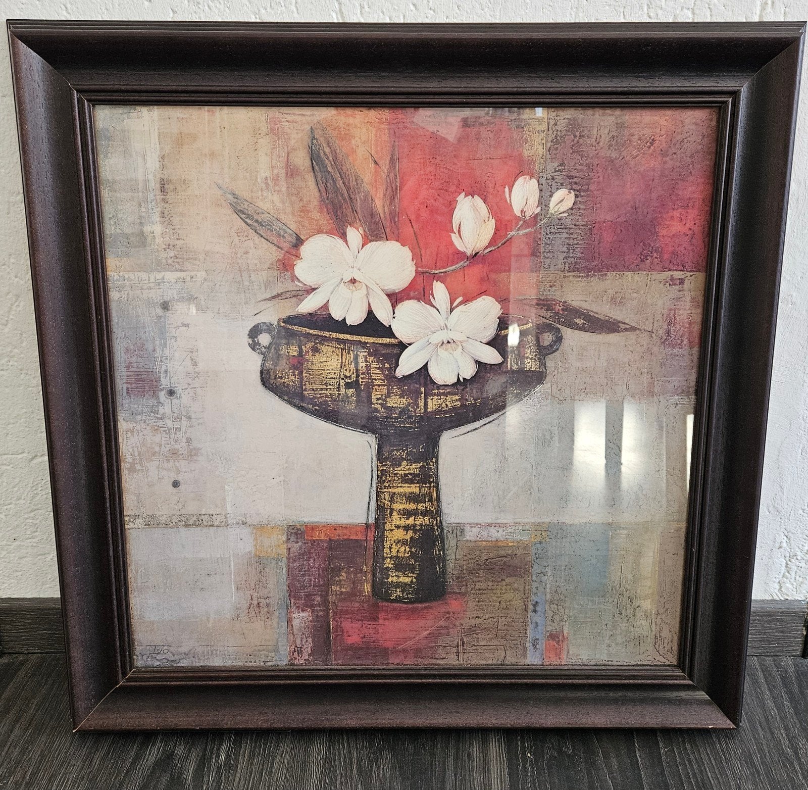 Lijst met bloemen
Afmetingen 60x 60 cm, Ophalen of Verzenden