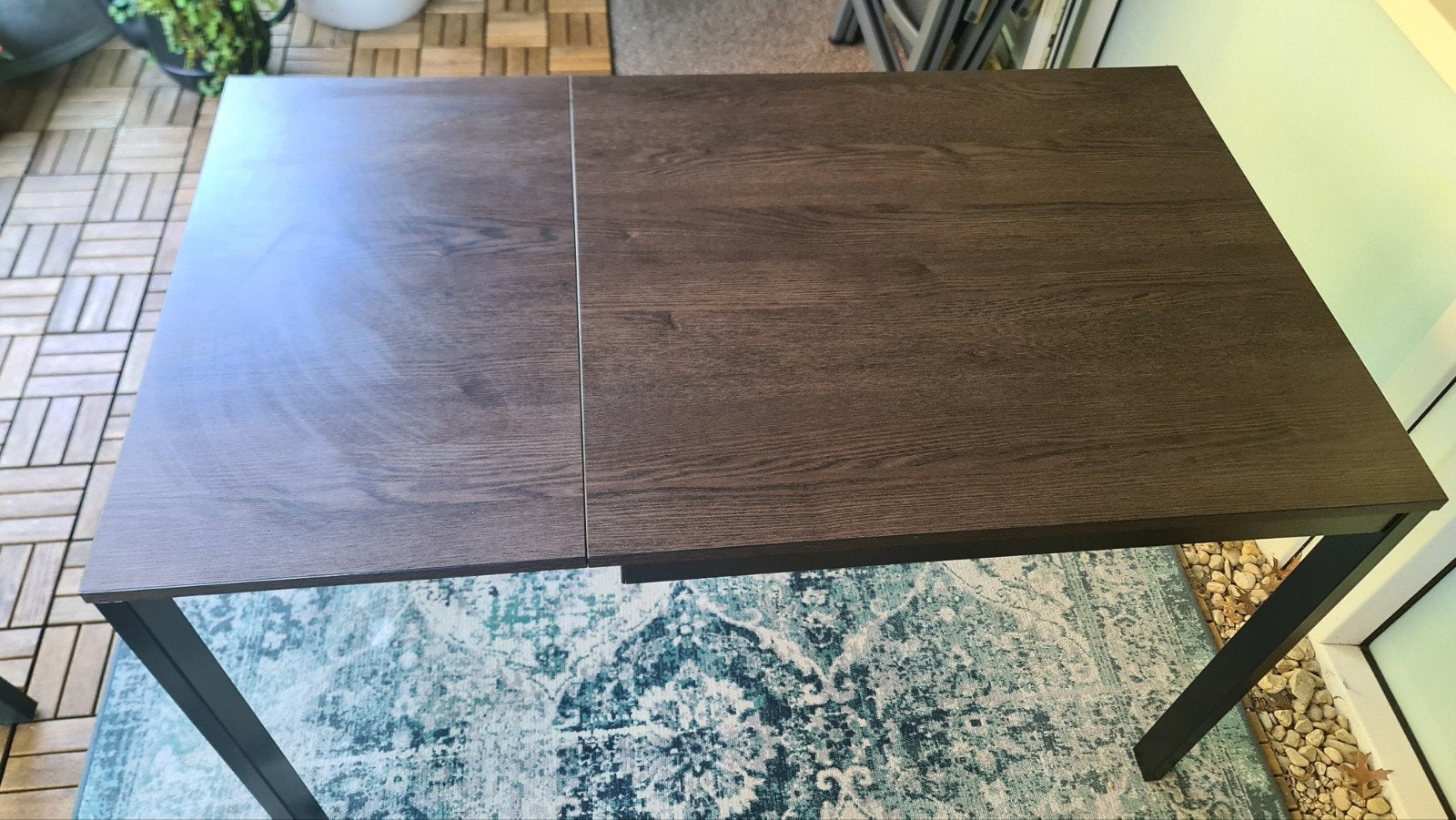 IKEA Vangsta uitschuifbare tafel - zo goed als nieuw, Huis en Inrichting, 100 tot 150 cm, 50 tot 100 cm, Zo goed als nieuw, Vier personen