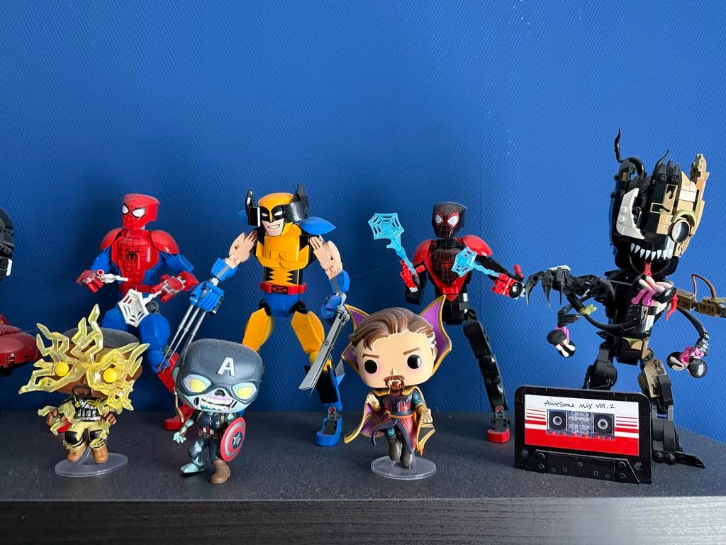 Grote collectie LEGO en Funko Pop Marvel figuren, Kinderen en Baby's, Speelgoed | Actiefiguren, Ophalen of Verzenden, Zo goed als nieuw