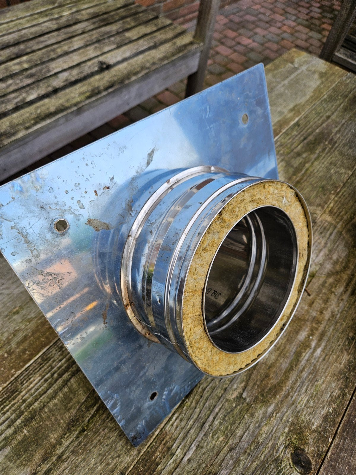 Nieuwe dakdoorvoer, geïsoleerd, 150/200 mm diameter, Ophalen, Nieuw, Hout