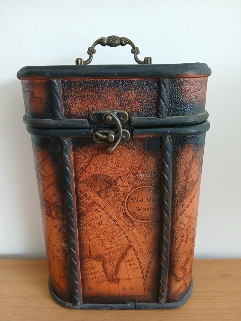 Decoratief houten kistje, voor drank of wijn, Ophalen of Verzenden