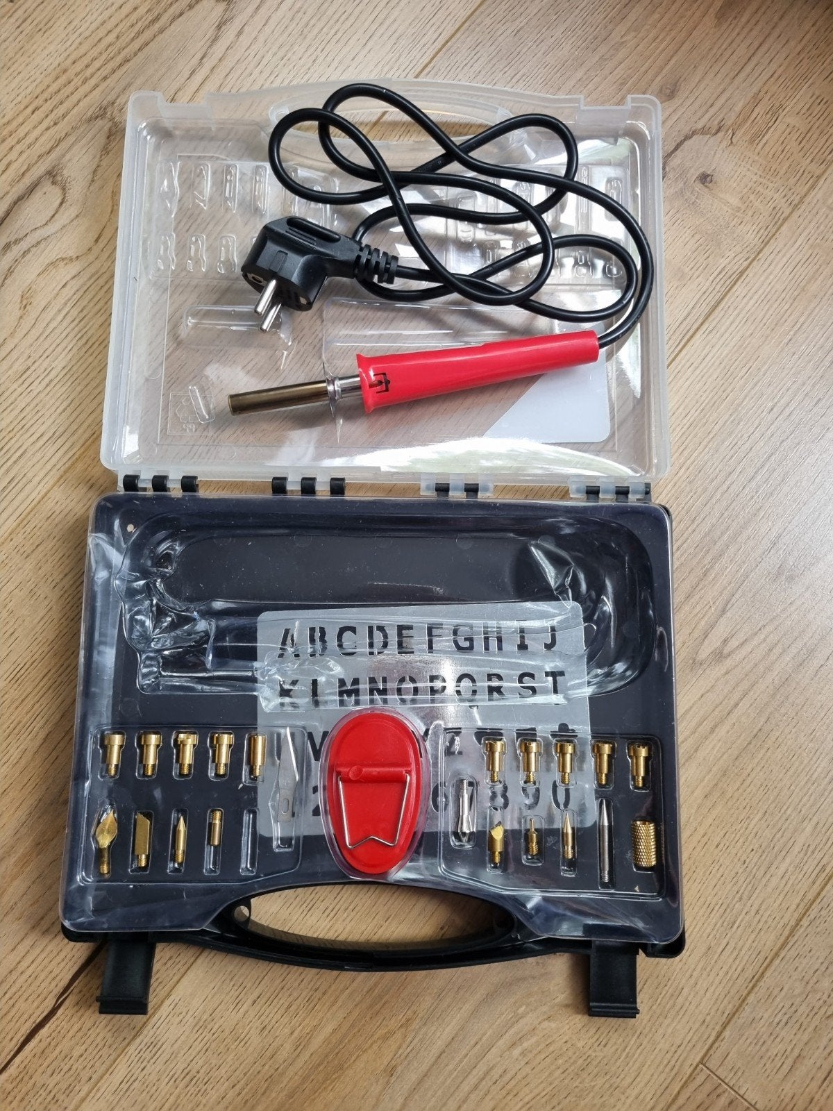 Houtbrander set met diverse opzetstukken, Gebruikt, Verzenden, Gereedschap of Toebehoren, Meerkleurig