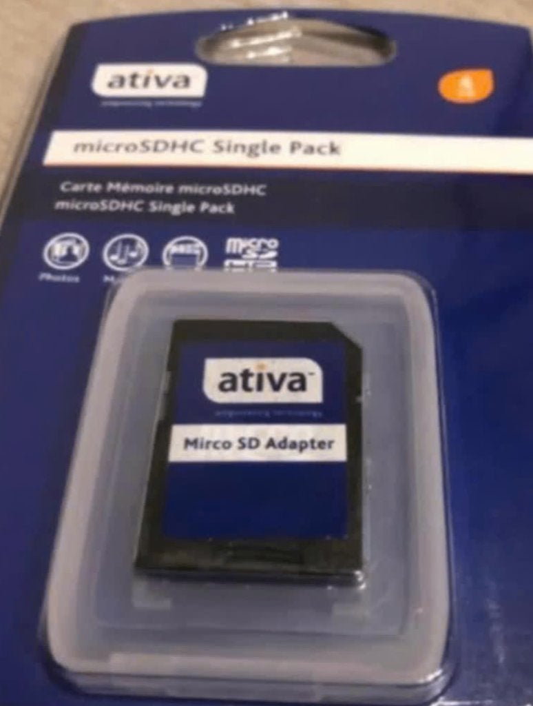 Ativa Micro SDHC Geheugenkaart - 4 GB, Audio, Tv en Foto, Ativa Micro, Nieuw, Ophalen of Verzenden, Fotocamera