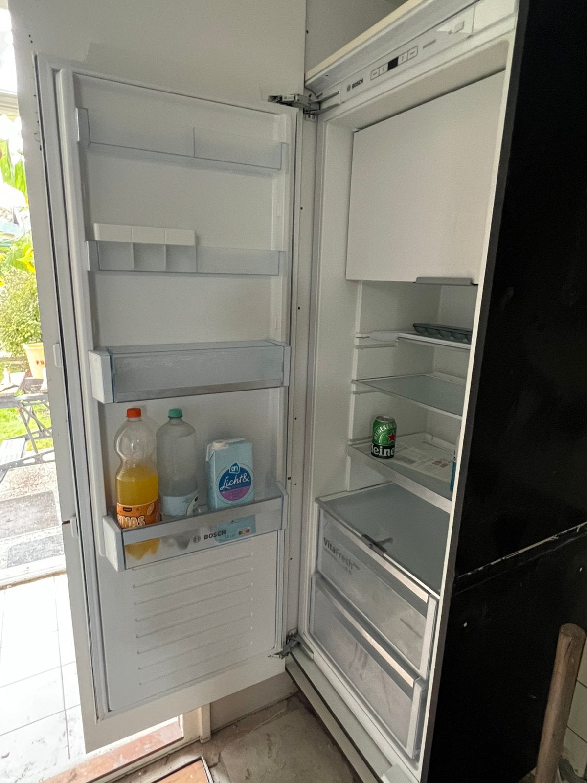 Koel- vries combinatie inbouw, Witgoed en Apparatuur, Ophalen, 200 liter of meer, Zo goed als nieuw, Energieklasse A of zuiniger