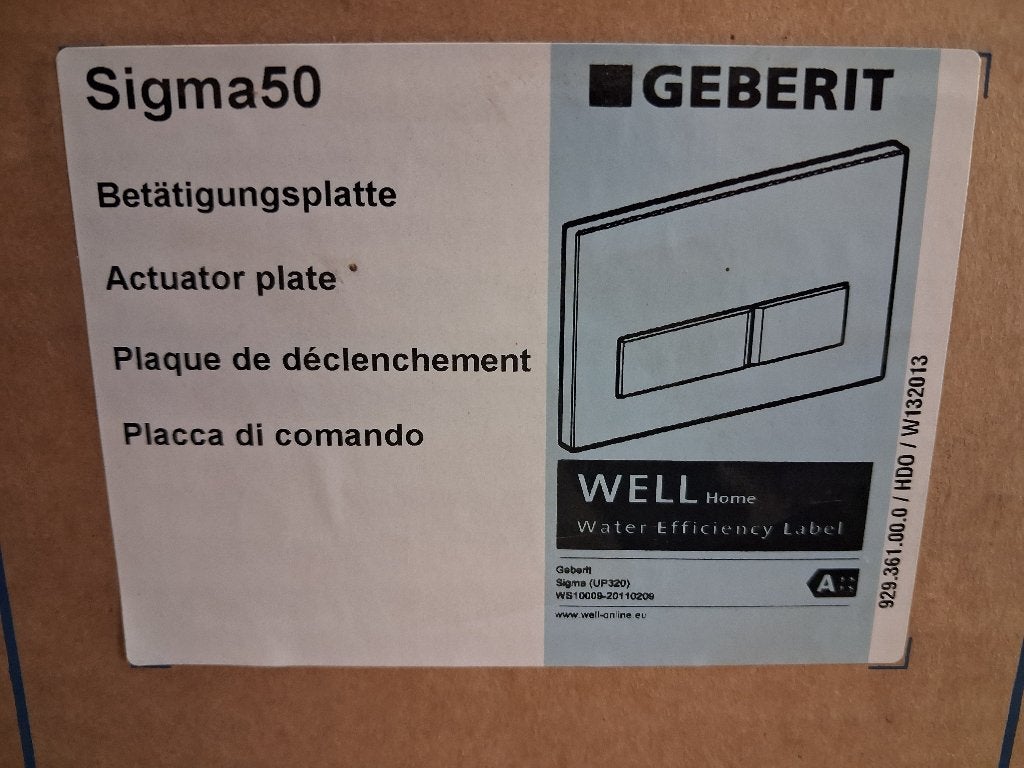 Geberit Sigma 50 bedieningspaneel - Nieuw in doos., Ophalen of Verzenden, Nieuw, Chroom, Toilet