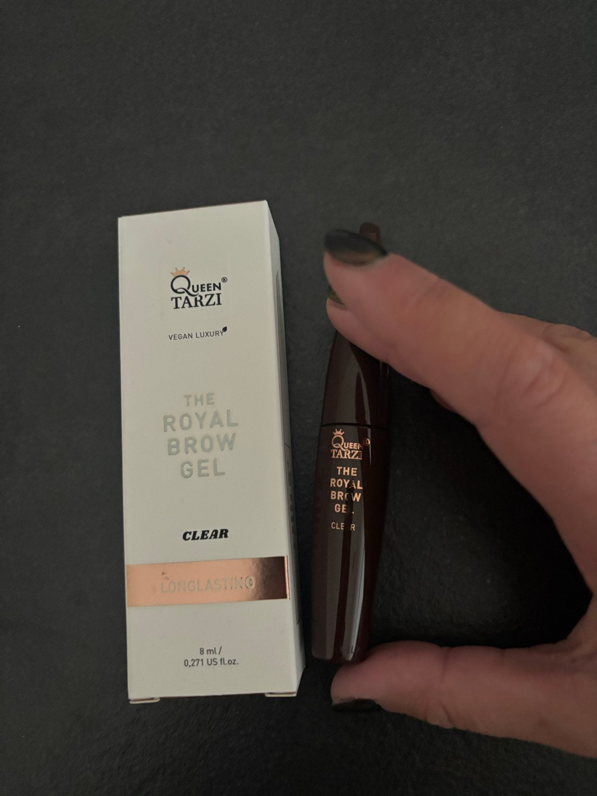 Queen Tarzi The Royal Brow Gel Clear - Langhoudend, Nieuw, Ophalen of Verzenden, Make-up, Overige kleuren