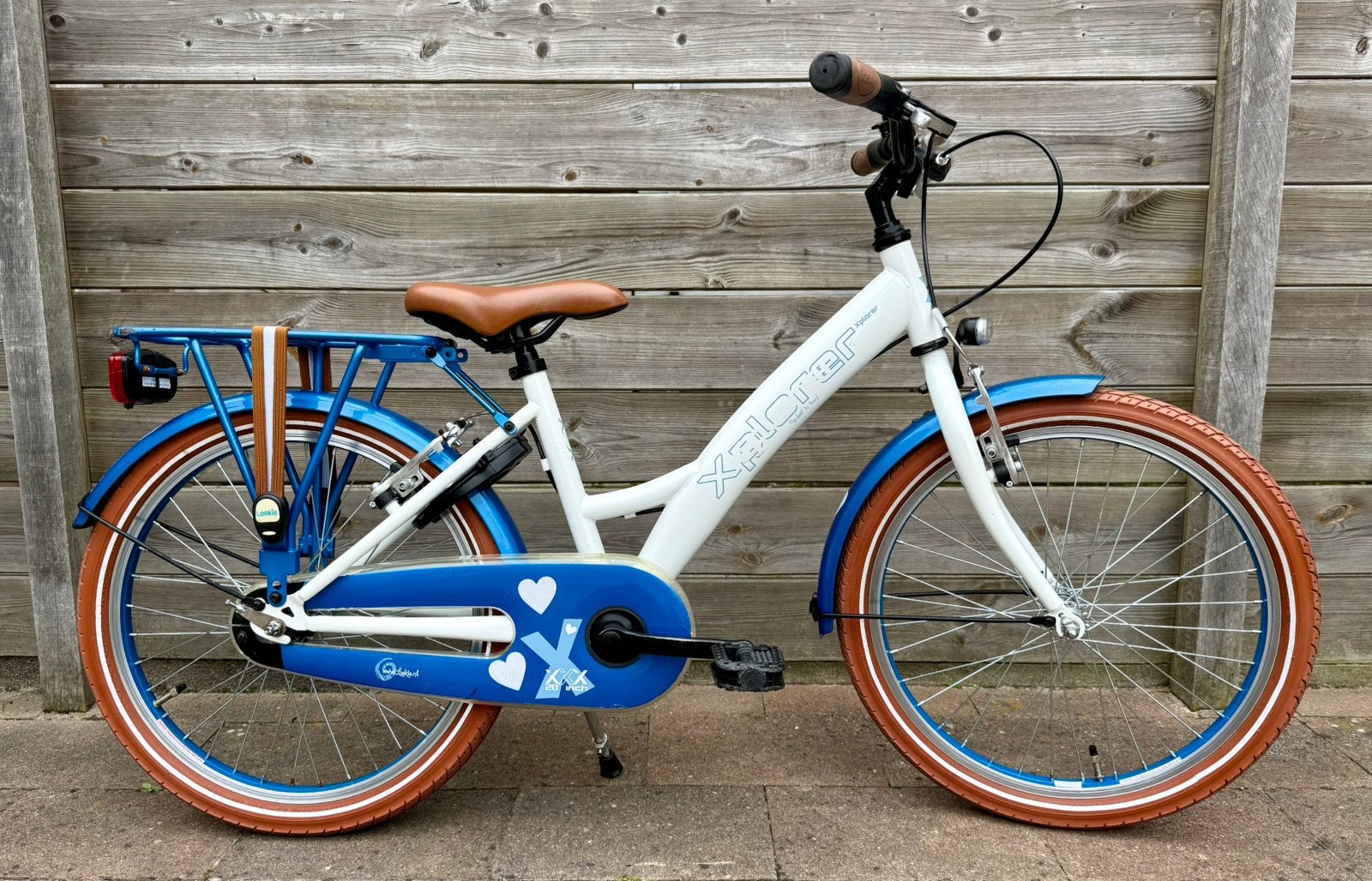 Zeer nette Loekie Explorer 20 inch meisjesfiets, Fietsen en Brommers, Fietsen | Meisjes, Ophalen, Gebruikt, Velgrem, Handrem