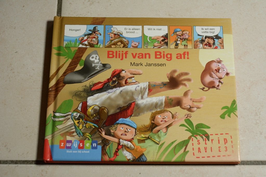 AVI Strip Blijf van Big Af! / Mark Janssen AVI E3, Ophalen of Verzenden, Zo goed als nieuw, Fictie algemeen