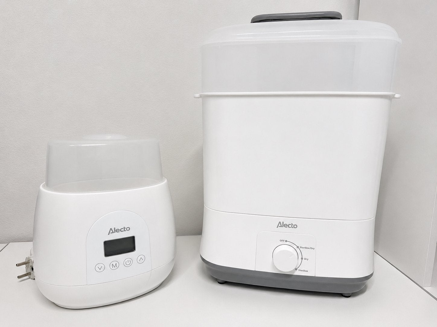 Alecto flessenwarmer en sterilisator set, Ophalen of Verzenden, Zo goed als nieuw