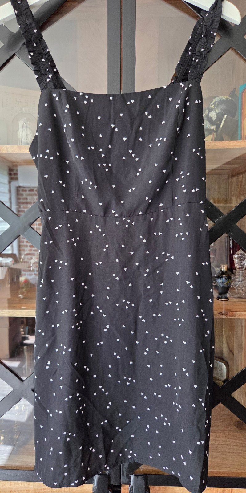 Loavies schattig zwart jurkje met hartjes, nieuw, Kleding | Dames, Maat 38/40 (M), Zwart, Nieuw, Ophalen of Verzenden