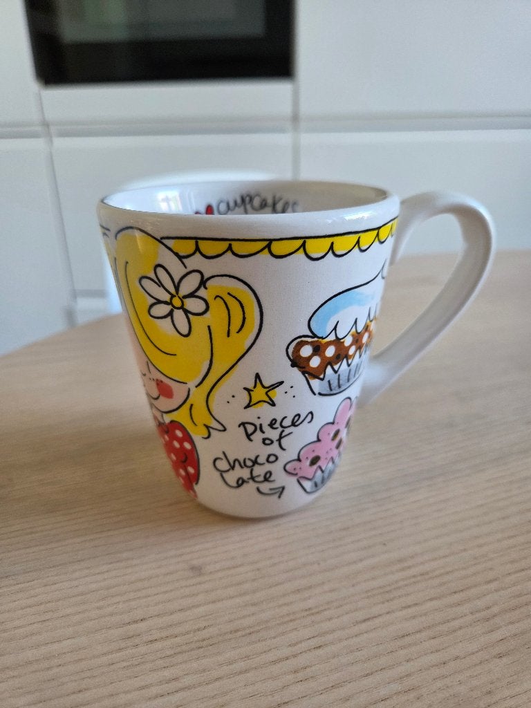 Blond Amsterdam beker Cup Cake, Huis en Inrichting, Keuken | Servies, Ophalen, Zo goed als nieuw, Kop(pen) en/of Schotel(s), Aardewerk
