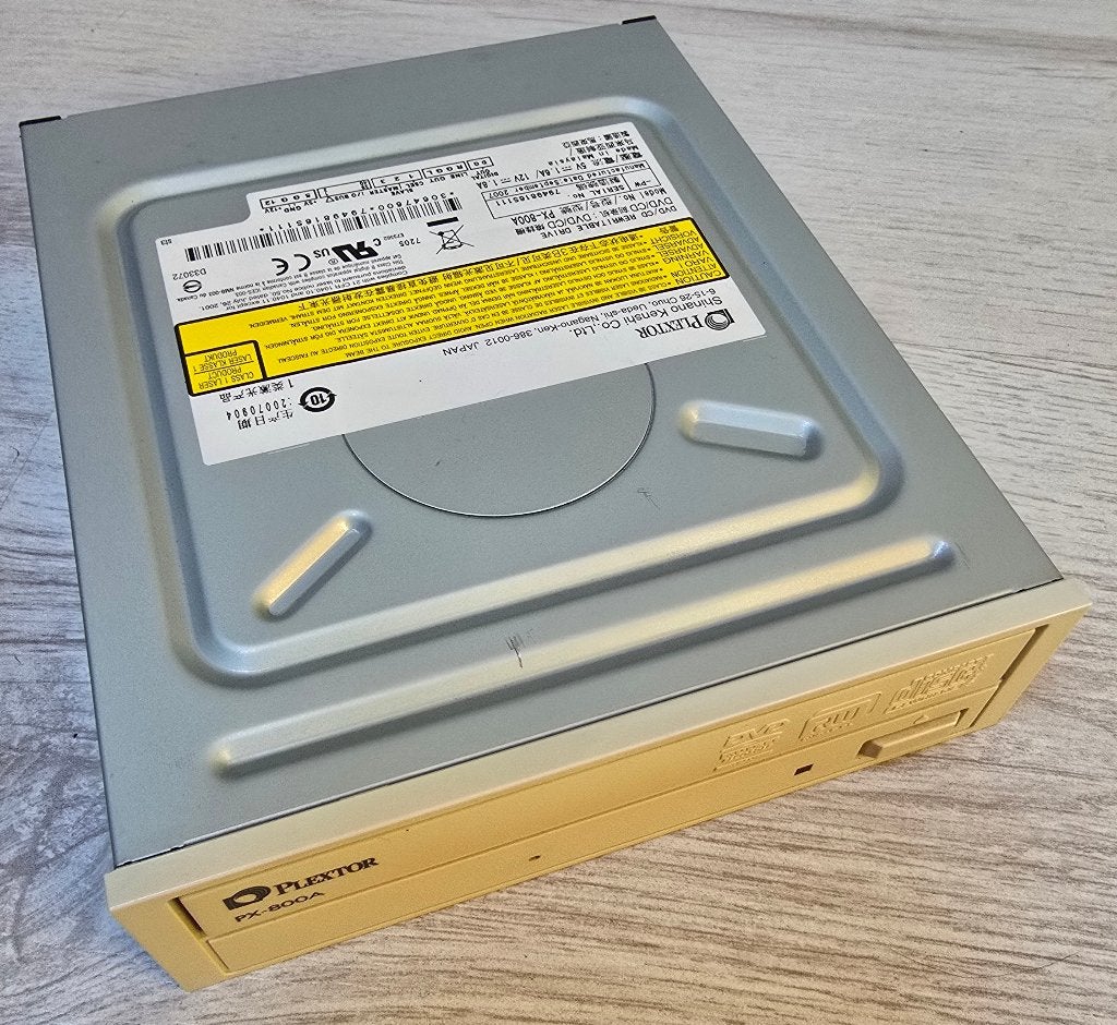 Vintage: Plextor PX-800A DVD-CD-writer IDE aansluiting, Intern, Gebruikt, Dvd, Ophalen of Verzenden