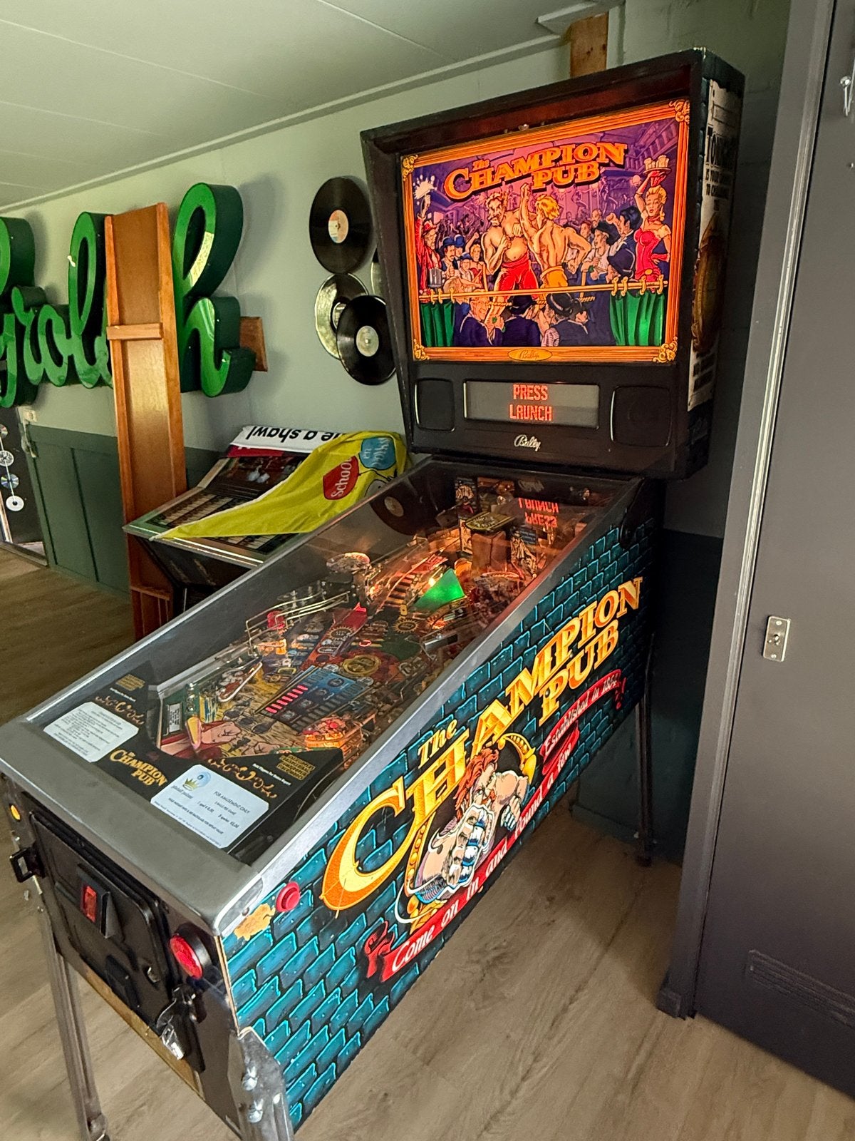 Bally The Champion Pub Flipperkast - Klassieke Boksactie!, Ophalen, Gebruikt, Elektronisch, Bally