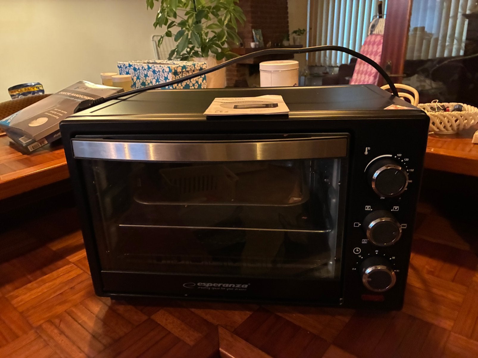 Esperanza Napoli 25 liter oven 1600 W, Ophalen, 45 tot 50 cm, Minder dan 45 cm, Oven
