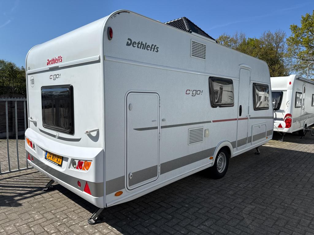 Dethleffs C'Go 495 QSK Voortent/Luifel, Caravans en Kamperen, Caravans, Dwarsbed, Bedrijf, Dethleffs, Schokbreker