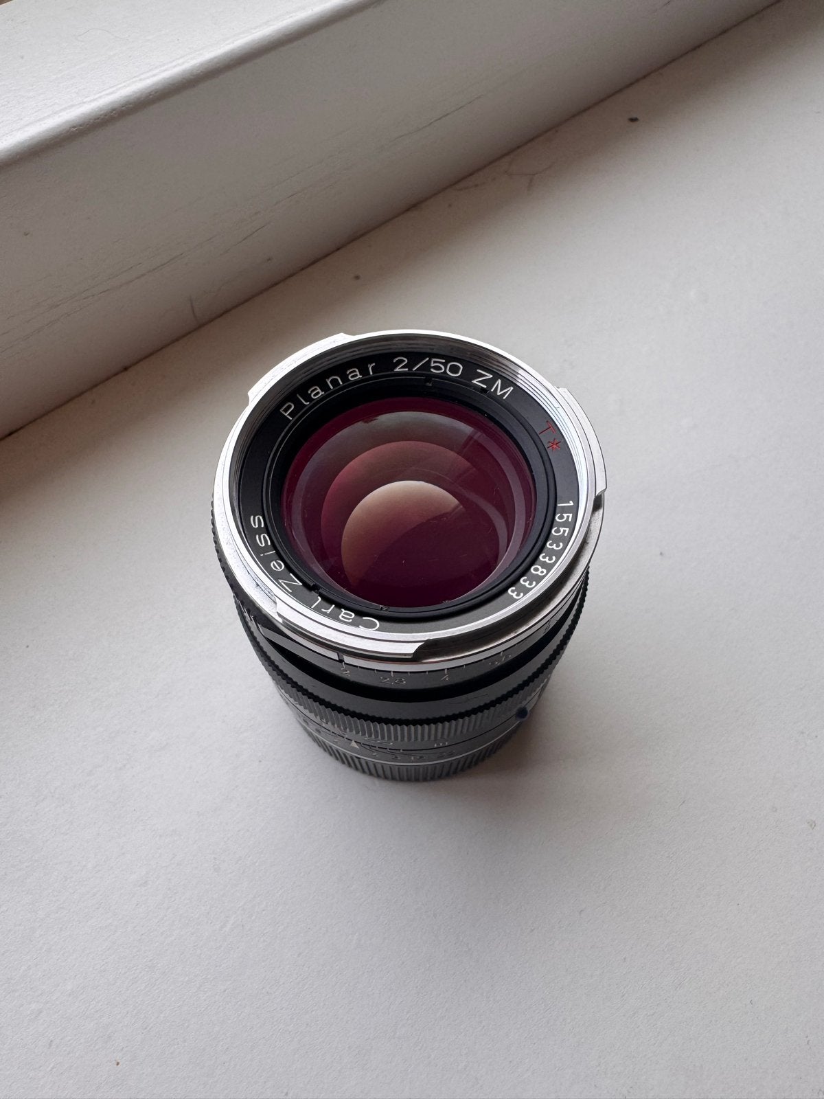 Carl Zeiss Planar 2/50 ZM lens, Ophalen of Verzenden, Zo goed als nieuw, Standaardlens