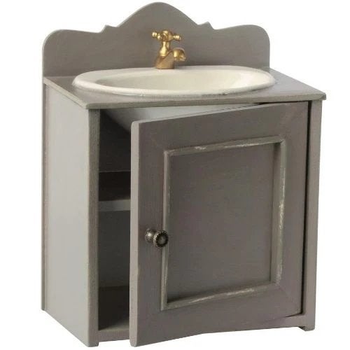 MAILEG Miniature Bathroom Sink Grijs, Ophalen of Verzenden, Nieuw, Poppenhuis